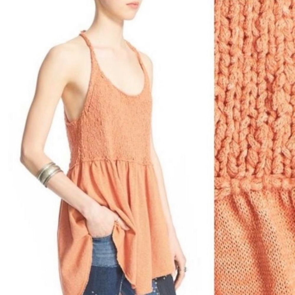 Free‎ People Mountain View Boho Thick Knitted Wool Blend Tunic Top Size Medium